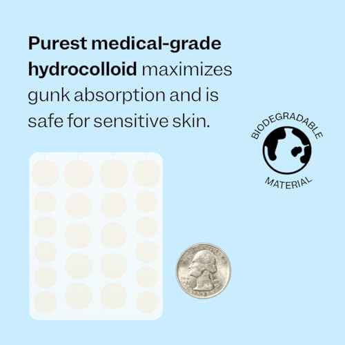 Hydrocolloid Acne Patches, 72 Count – Invisible Pimple Stickers
