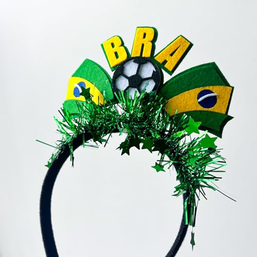 Brazil Flag Soccer Headband - Elastic Sports Fan Accessory