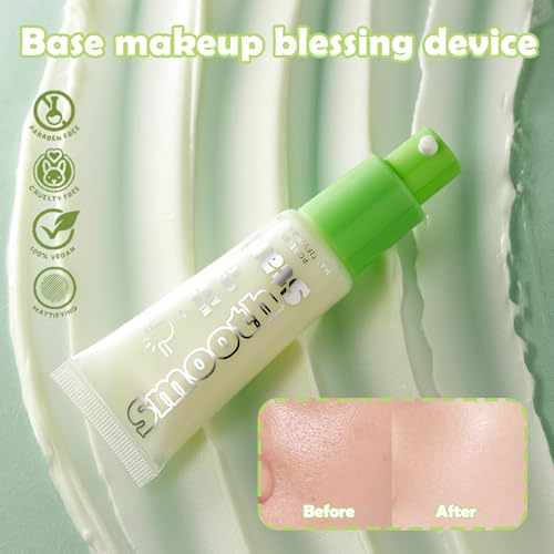 SmoothStart Poreless Mattifying Primer ? Niacinamide & Green Tea Extract for Oil Control, Blurs Pores, Lightweight Non-Greasy Makeup Base, Vegan & Cruelty-Free, 0.68 fl oz/20ml