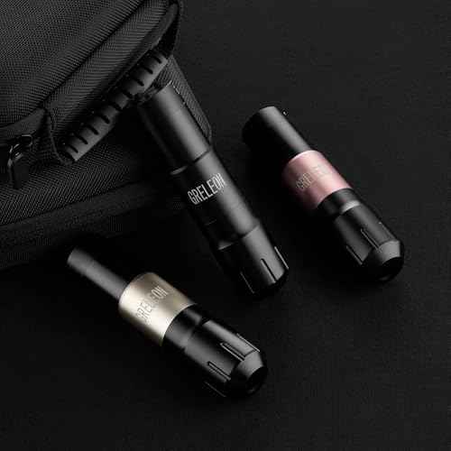 Dual Battery Pen Tattoo Cartridge Machine Wireless Power Coreless Motor Tattoo Equipment for Professionals and Beginners Tattoo Artists (Gold)