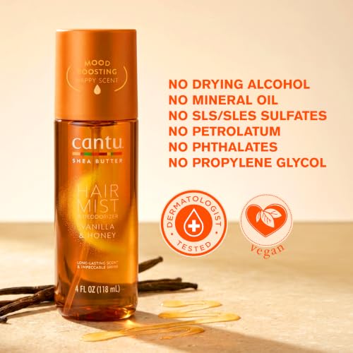 Cantu Vanilla & Honey Hair Mist & Deodorizer 3.38 fl oz