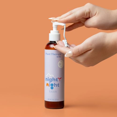 Plant Therapy Kids Nighty Night Lotion 8 oz Helps Promote Restful Sleep, Softens & Soothes Skin, Perfect for Nighttime Wind-Down