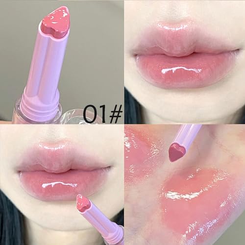 Jelly Lipstick Set 3 Colors Heart Shape Lip Gloss