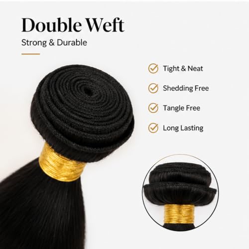 Honey Blonde 1B/27 Brazilian Human Hair Bundles 12-16 Inch Natural Straight Extensions