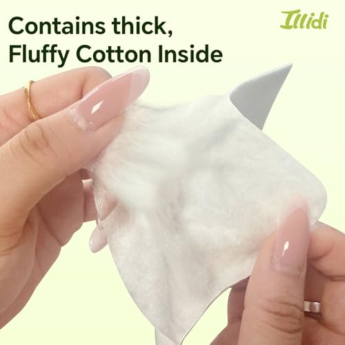 Jumbo Cotton Pads 180 Count, 4.7x5.9 Inch, 100% Pure Cotton