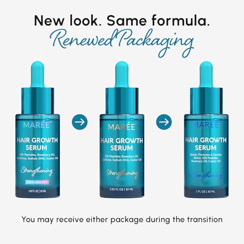 MAREE Hair Growth Serum for Men & Women - Caffeine Peptides