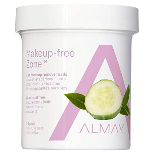 Almay Oil Free Eye Makeup Remover Pads, 80 Count