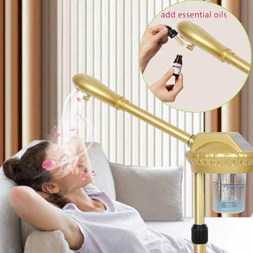 Professional Facial Steamer with Wheels, Ozone & 30-Min Timer