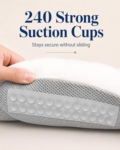 Full Body Bath Pillow 52" x 17" - Extra Thick Ergonomic Support