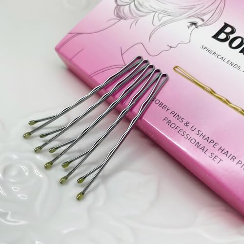 100 Pcs Silver Bobby Pins - 2.2 Inch Non-Slip Hair Pins for All Types