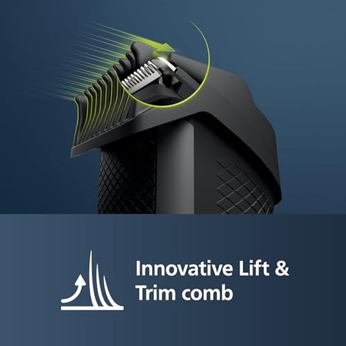 "Philips Beardtrimmer 3000 Series, Beard Trimmer with Lift & Trim Technology (Model BT3206/14)"