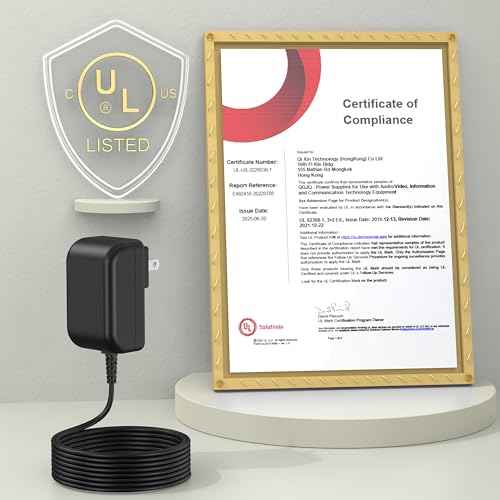 12V 2A Vanity Makeup Mirror Charger Compatible with Hansong Make-up Mirror Power Cord AC Adapter for Hansong DC117-15 DC11715 Bedroom Light Up Vanity Mirror Charging Plug 12VDC 2000mA 12.0V DC12V