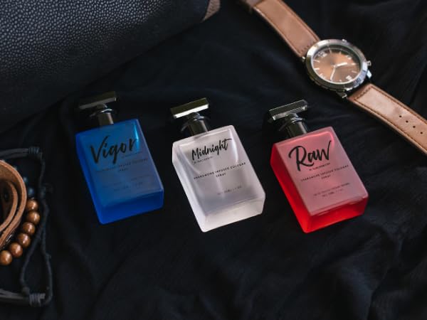 Pheromone Cologne for Men Set - Raw Vigor Midnight 3oz