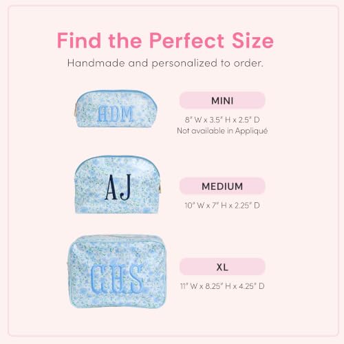 Personalized Coastal Clear Coated Pouch - Custom Toiletry Bag