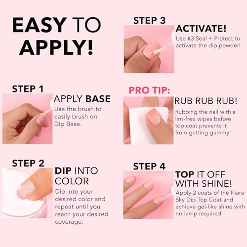 Kiara Sky Clear Dip Powder Essentials 2 oz - Protective Nail Powder
