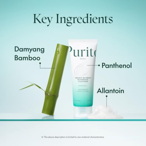 Purito Bamboo Facial Cleanser for Sensitive Skin - Hydrating & Gentle 150ml