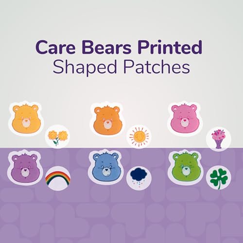 BioSwiss Pimple Patches, Care Bears Printed Acne Patch for Zits and Blemishes, Hydrocolloid Spot Stickers for Face and Skin, 72 Count