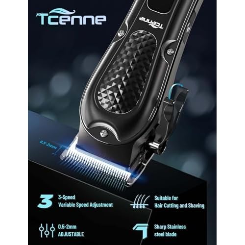 Hair Clippers for Men,Professional Barber Clippers,Cordless&Corded Barber Clippers for Hair Cutting & Grooming Rechargeable Beard Trimmer