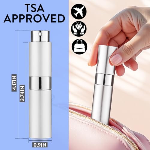 6-Pack 8ML Refillable Perfume Atomizer Travel Spray Bottle