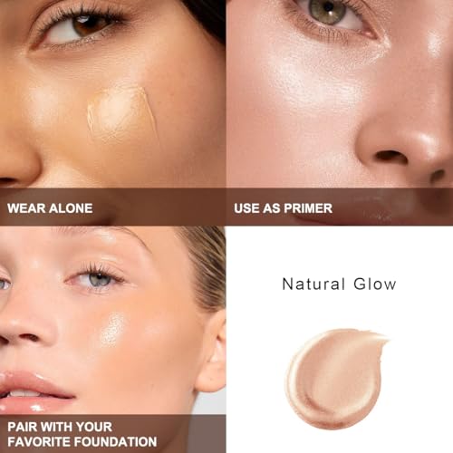 PHOERA Skin Glow Tint Foundation 03 Medium - Liquid Highlighter 2pc