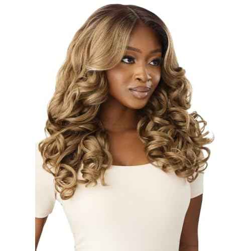 Outre Lace Front Wig - Perfect Hair Line 13X6 - Sharona (OFF BLACK 1B)