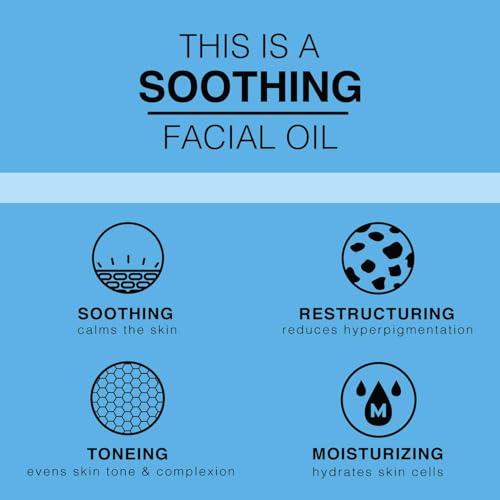 BEAUTE DE PROVENCE Soothing Facial Oil ? Grapeseed, Rosehip, and Lavender Oils ? Lightweight Hydrating Face Oil for All Skin Types, 2 fl oz