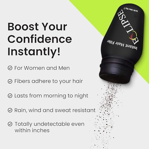 ECLIPSE Hair Fibers Medium Brown 15g - Instant Thicker Hair