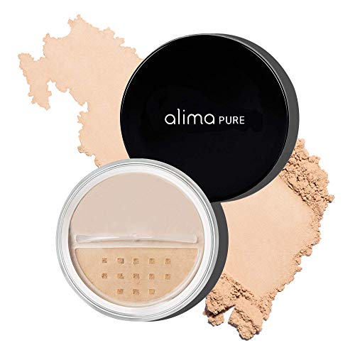 Alima Pure Matte Foundation Loose Mineral Powder Foundation Makeup, Loose Powder Makeup Oil Free Talc Free Powder, Natural Makeup Mineral Foundation Full Coverage Natural Foundation Powder .15 oz/4.5g