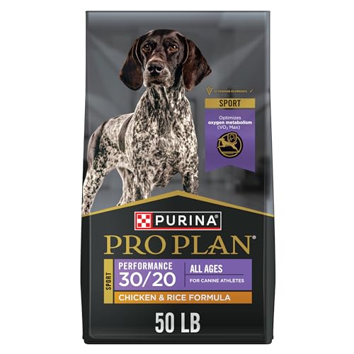 Purina Pro Plan High Calorie, High Protein Dry Dog Food, 30/20 Chicken & Rice Formula - 50 lb. Bag