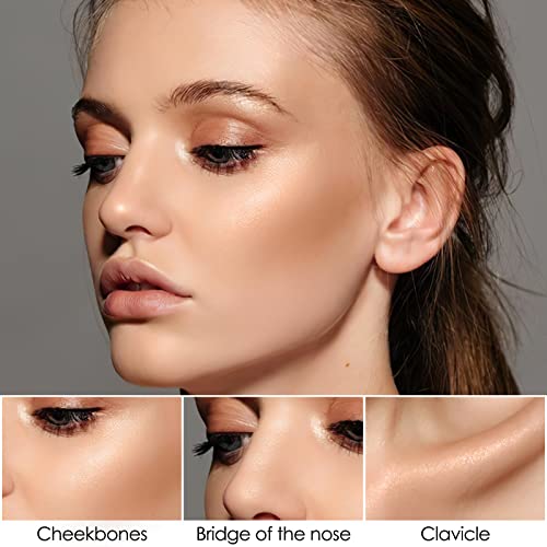 FOCALLURE Contour Stick Kit – Bronzer & Highlighter Pen, Medium