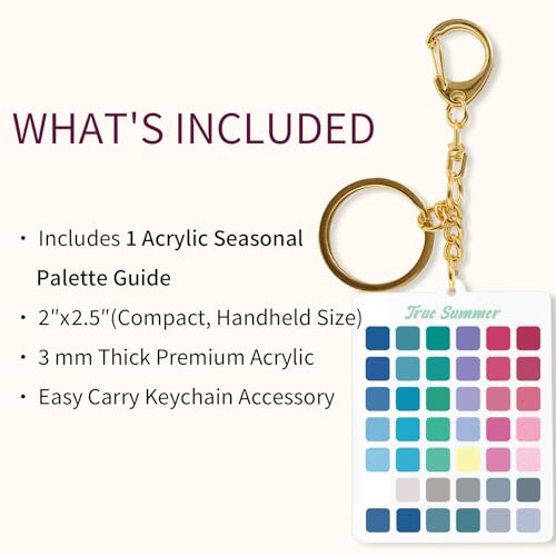 Seasons Color Analysis Swatch Keychain | Personal Styling Palette