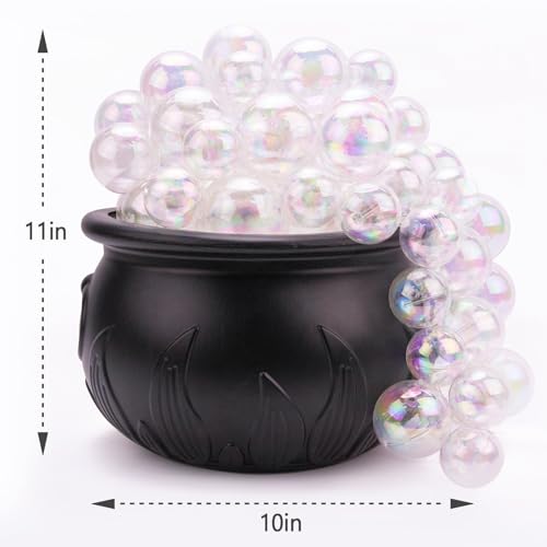 Halloween Indoor Bubbling Cauldron Decor Set with Lights & Accessories