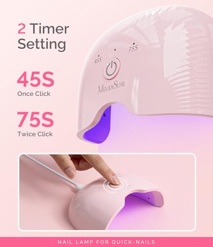 MelodySusie Mini 6W UV LED Nail Lamp - Portable Gel Dryer