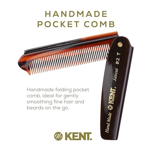 Kent 82T Handmade Folding Pocket Comb for Men