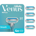 Venus Women's 3-Blade Razor Refills - 4 Count for Smooth Shaving
