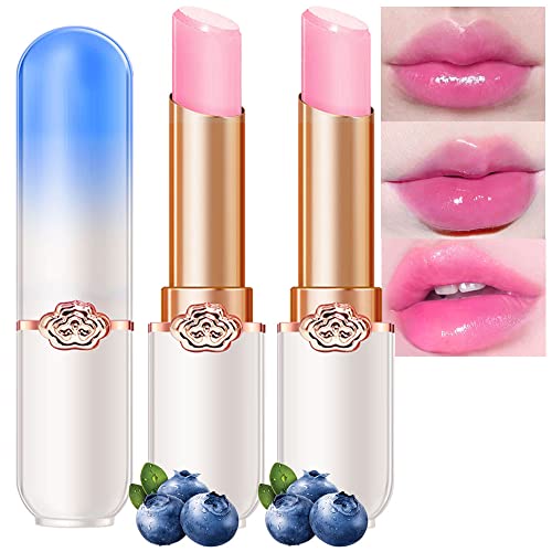 Blueberry Color Changing Lip Balm Tint - 2Pc Moisturizing Set