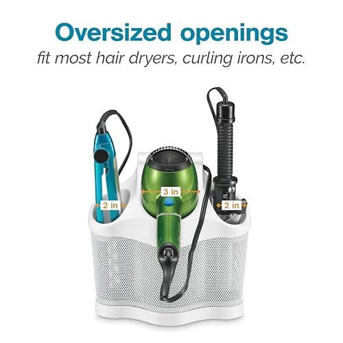 Polder Style Station Hair Tool Organizer – 3 Compartments