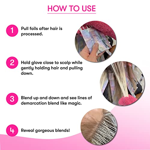 FRAMAR Bleach Blender Microfiber Gloves for Hair Dye & Color (2 Pack)