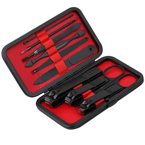 Professional 10-in-1 Stainless Steel Manicure Set with Travel Case
