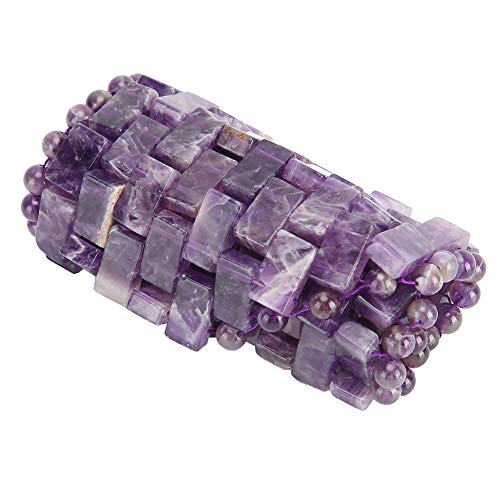 Jade Eye Mask, Jade Stones Cooling Sleeping Eye Mask, Cold Eye Covers for Relief Eye Fatigue (Amethyst)