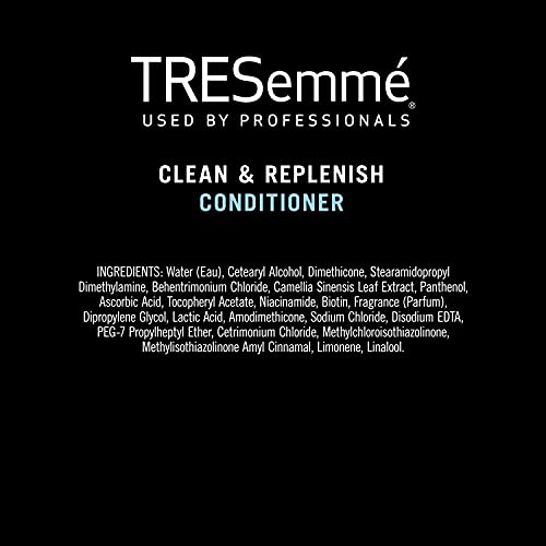 TRESemmé Deep Cleansing Conditioner for Lightweight Moisture Clean and Replenish, Vitamin C and Green Tea Hair Conditioner Formula 28 oz