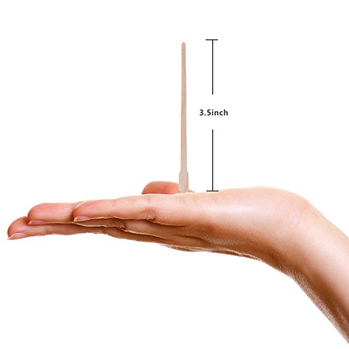 Whaline Wax Spatulas 800 Packs Small Wooden Waxing Applicator Sticks Face & Eyebrows Hair Removal Sticks