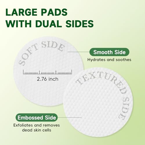 Toning Polish Pads, Skincare Toner Pads for Dark Spots, Wrinkles & Dull Skin - Hydrating Facial Treatment with Snail Mucin, Niacinamide, Peptides & Centella -100 Count