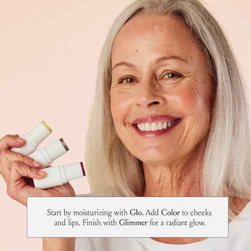 Boomstick Trio ¢ç Color 3 Pack Cream Blush Makeup, Color Blush Stick, Highlighter Stick & Moisturizer for Cheeks, Eyes & Lips, Blendable Vegan Boom Sticks by Cindy Joseph for Older Women, BOOM Beauty