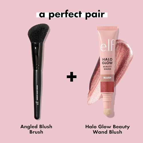 e.l.f. Angled Blush Brush for Precise Application - Vegan & Cruelty-Free