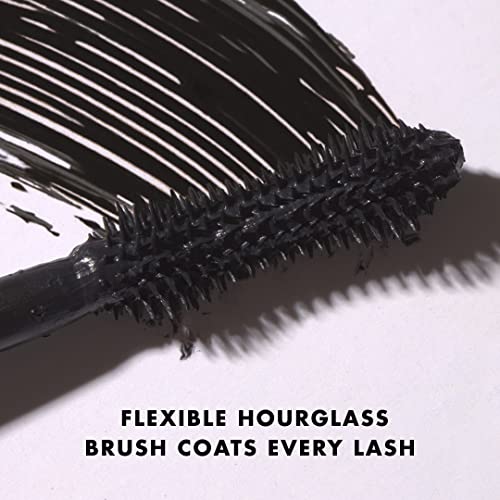 Milani Highly Rated Anti-Gravity BLACK Mascara with Castor Oil and Molded Hourglass Shaped Brush - 1 Pack