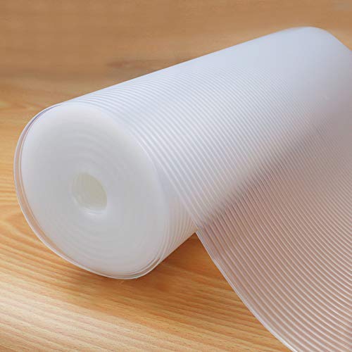 Shelf Liner, Non-Slip Cabinet Liner, Washable Oil-Proof for Kitchen Cabinet, Shelves, Refrigerator, Storage, Desks, 20 Inches x 20 FT, Non Adhesive Drawers Liner… (20 Inches x 20 FT, Thickened)