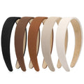 Obeoby 70s Ribbed Headbands for Women, Non-Slip (5-Pack)
