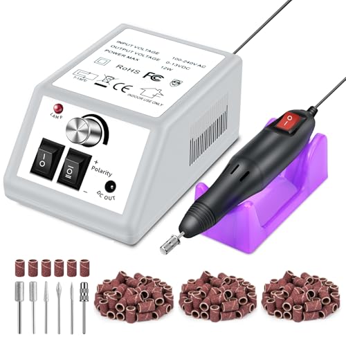 Electric Nail Drill Kit - Low Noise, 20,000 RPM, 156pcs Accessories