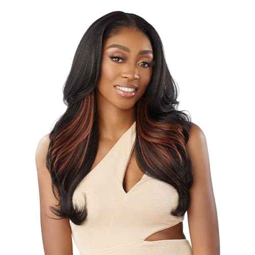 Sensationnel Butta Lace Precut Wigs - Unit 1 Glueless Extra Wide 5 Inch Deep Parting Synthetic Pre Tweezed Smaller Knot Hairline (SH/HONEY)